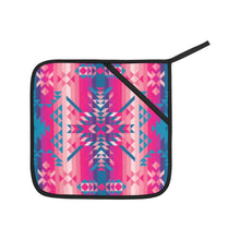 Load image into Gallery viewer, Desert Geo Blue Oven Mitt &amp; Pot Holder
