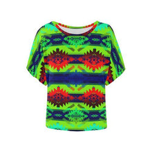 Load image into Gallery viewer, Chief Mountain Women&#39;s Batwing-Sleeved Blouse T shirt (Model T44) Women&#39;s Batwing-Sleeved Blouse T shirt (T44) e-joyer 
