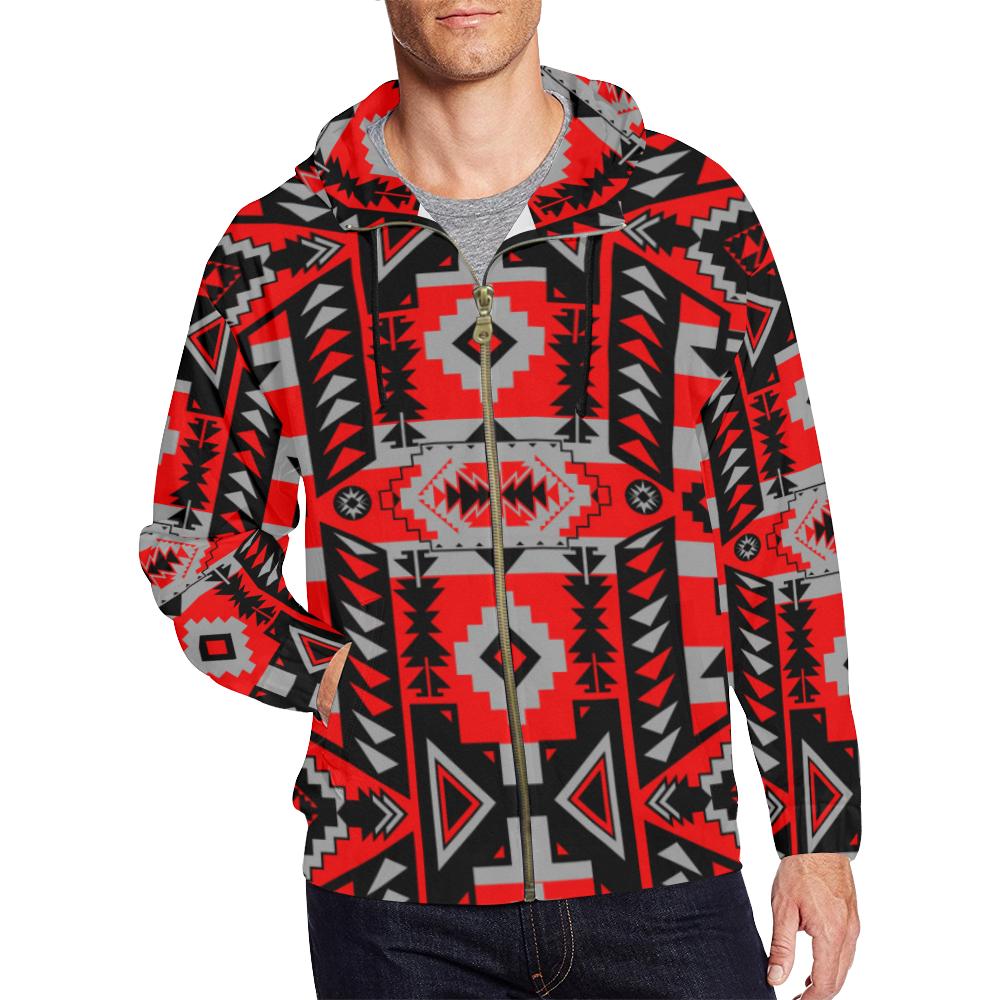 Chiefs Mountain Candy Sierra All Over Print Full Zip Hoodie for Men (Model H14) All Over Print Full Zip Hoodie for Men (H14) e-joyer 