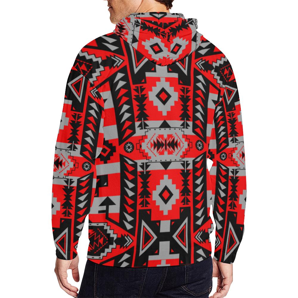 Chiefs Mountain Candy Sierra All Over Print Full Zip Hoodie for Men (Model H14) All Over Print Full Zip Hoodie for Men (H14) e-joyer 