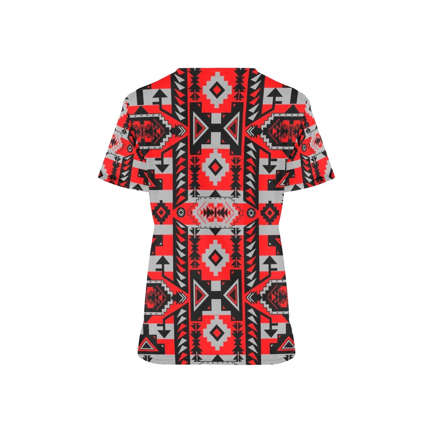 Chiefs Mountain Candy Sierra All Over Print Scrub Top Scrub Top e-joyer 