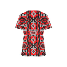 Load image into Gallery viewer, Chiefs Mountain Candy Sierra All Over Print Scrub Top Scrub Top e-joyer 
