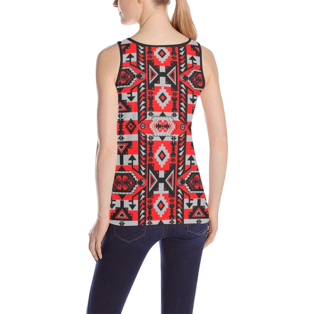 Chiefs Mountain Candy Sierra All Over Print Tank Top for Women (Model T43) All Over Print Tank Top for Women (T43) e-joyer 