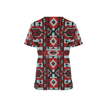 Load image into Gallery viewer, Chiefs Mountain Candy Sierra Dark All Over Print Scrub Top Scrub Top e-joyer 
