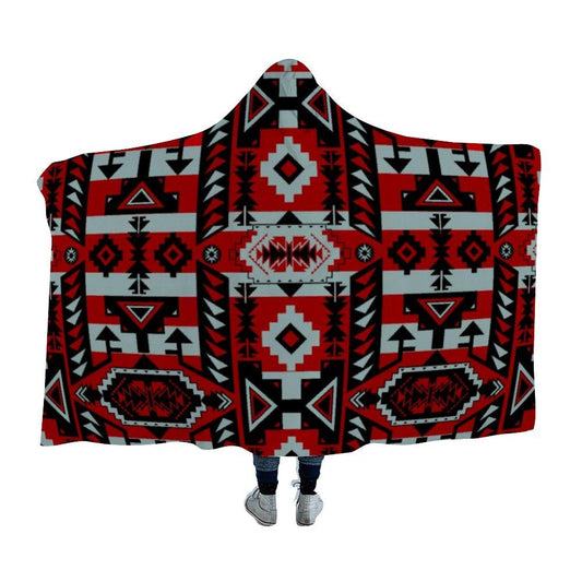 Chiefs Mountain Candy Sierra-Dark Hooded Blanket 49 Dzine 