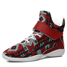 Load image into Gallery viewer, Chiefs Mountain Candy Sierra Dark Ipottaa Basketball / Sport High Top Shoes 49 Dzine US Women 4.5 / US Youth 3.5 / EUR 35 White Sole with Dark Red Strap 
