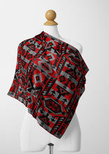 Load image into Gallery viewer, Chiefs Mountain Candy Sierra Satin Shawl Scarf 49 Dzine 
