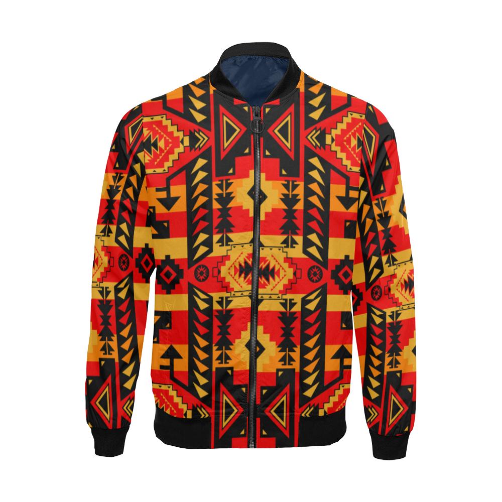 Chiefs Mountain Fire All Over Print Bomber Jacket for Men/Large Size (Model H19) All Over Print Bomber Jacket for Men/Large (H19) e-joyer 