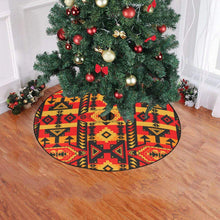 Load image into Gallery viewer, Chiefs Mountain Fire Christmas Tree Skirt 47&quot; x 47&quot; Christmas Tree Skirt e-joyer 
