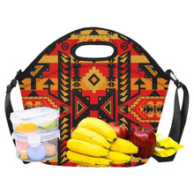 Load image into Gallery viewer, Chiefs Mountain Fire Neoprene Lunch Bag/Large (Model 1669) Neoprene Lunch Bag/Large (1669) e-joyer 
