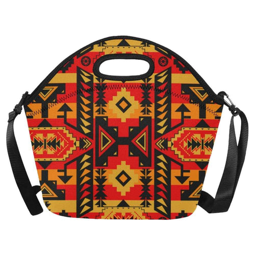 Chiefs Mountain Fire Neoprene Lunch Bag/Large (Model 1669) Neoprene Lunch Bag/Large (1669) e-joyer 