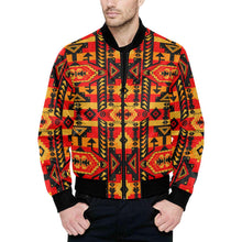 Load image into Gallery viewer, Chiefs Mountain Fire Unisex Heavy Bomber Jacket with Quilted Lining All Over Print Quilted Jacket for Men (H33) e-joyer 
