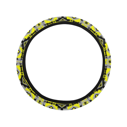 Chiefs Mountain Highlands Steering Wheel Cover with Elastic Edge Steering Wheel Cover with Elastic Edge e-joyer 