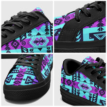 Load image into Gallery viewer, Chiefs Mountain Moon Shadow Aapisi Low Top Canvas Shoes Black Sole 49 Dzine 
