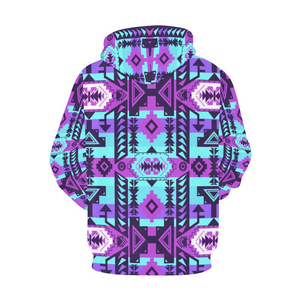 Chiefs Mountain Moon Shadow All Over Print Hoodie for Women (USA Size) (Model H13) All Over Print Hoodie for Women (H13) e-joyer 