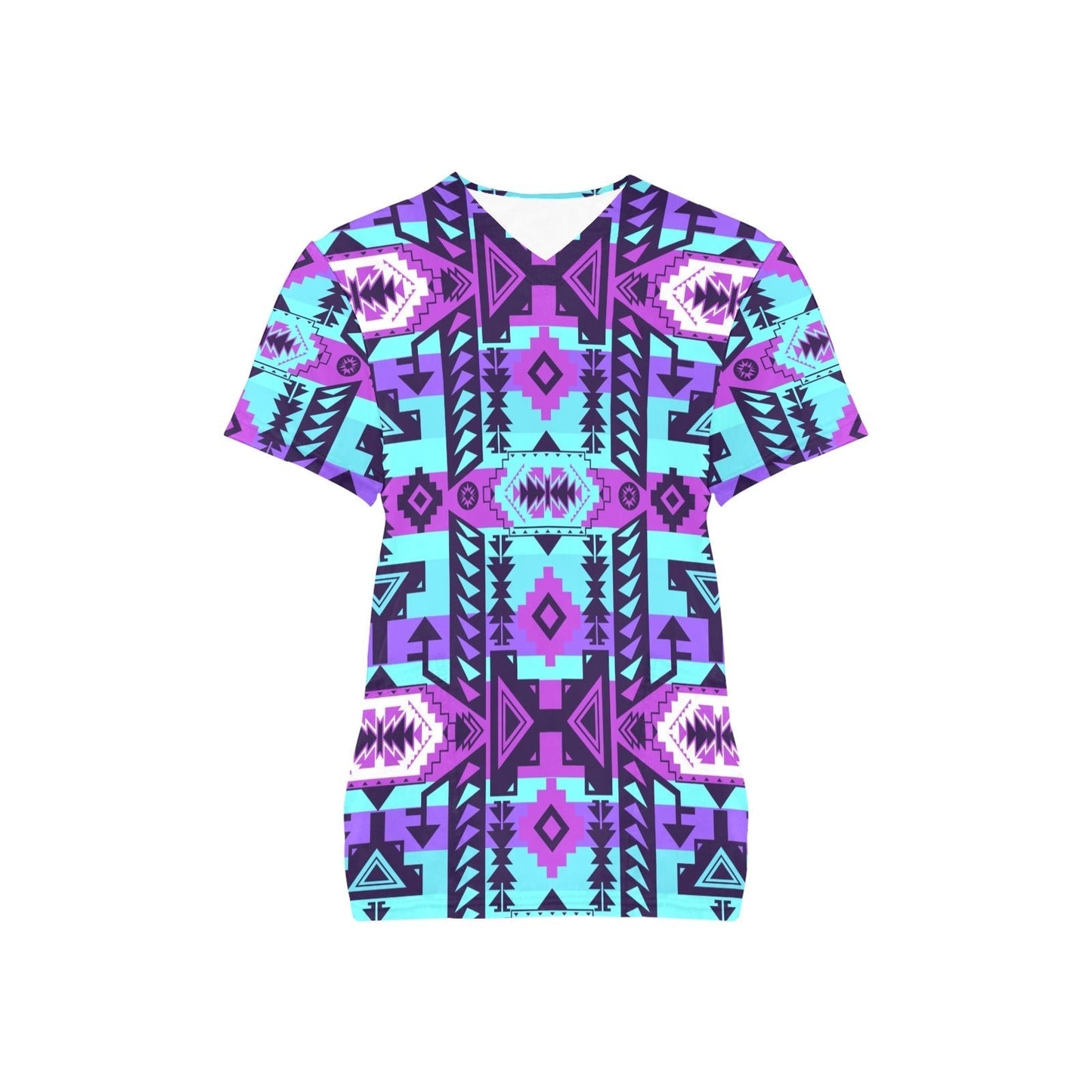 Chiefs Mountain Moon Shadow All Over Print Scrub Top Scrub Top e-joyer 