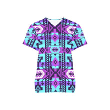 Load image into Gallery viewer, Chiefs Mountain Moon Shadow All Over Print Scrub Top Scrub Top e-joyer 
