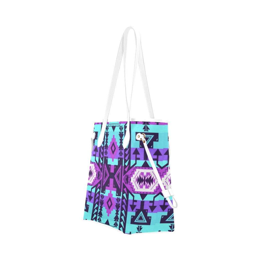 Chiefs Mountain Moon Shadow Clover Canvas Tote Bag (Model 1661) Clover Canvas Tote Bag (1661) e-joyer 