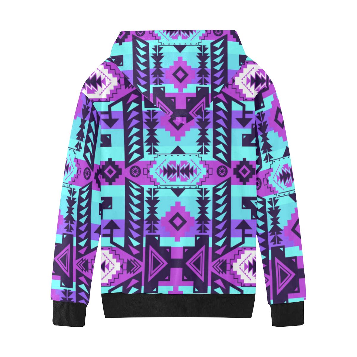 Chiefs Mountain Moon Shadow Kids' All Over Print Hoodie (Model H38) Kids' AOP Hoodie (H38) e-joyer 