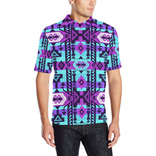 Load image into Gallery viewer, Chiefs Mountain Moon Shadow Men&#39;s All Over Print Polo Shirt (Model T55) Men&#39;s Polo Shirt (Model T55) e-joyer 
