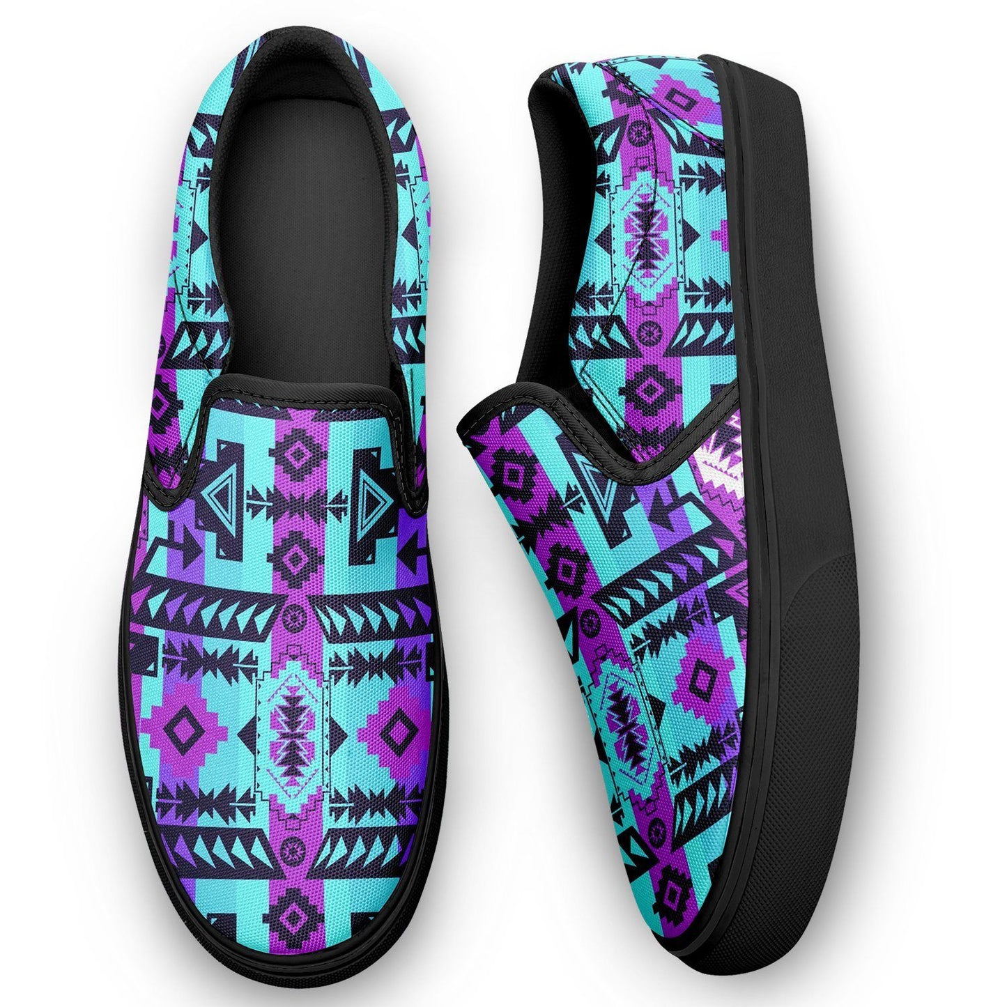 Chiefs Mountain Moon Shadow Otoyimm Kid's Canvas Slip On Shoes 49 Dzine 