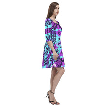 Load image into Gallery viewer, Chiefs Mountain Moon Shadow Tethys Half-Sleeve Skater Dress(Model D20) Tethys Half-Sleeve Skater Dress (D20) e-joyer 
