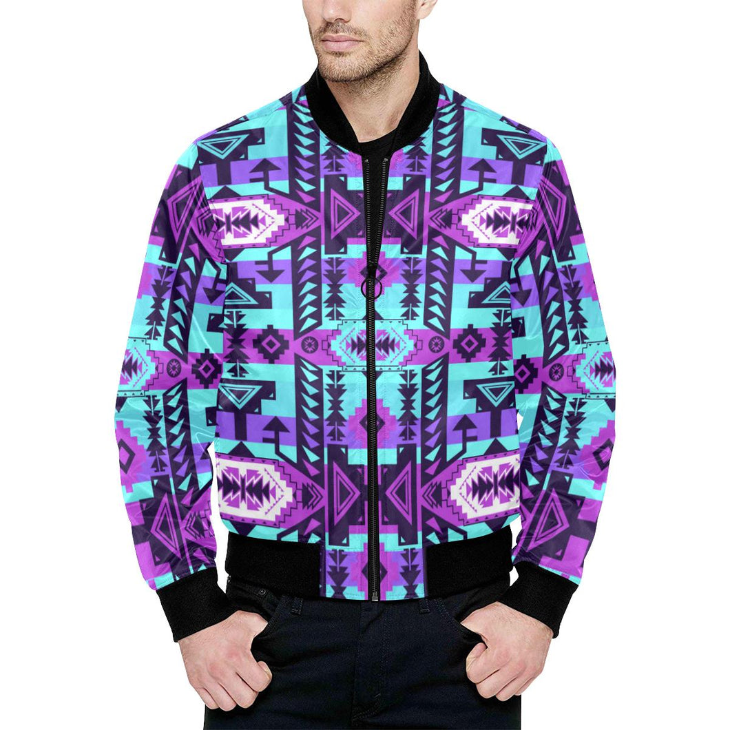 Chiefs Mountain Moon Shadow Unisex Heavy Bomber Jacket with Quilted Lining All Over Print Quilted Jacket for Men (H33) e-joyer 