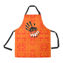 Load image into Gallery viewer, Chiefs Mountain Orange A feather for each All Over Print Apron All Over Print Apron e-joyer 
