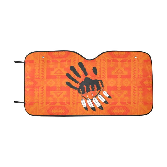 Chiefs Mountain Orange A feather for each Car Sun Shade 55"x30" Car Sun Shade e-joyer 