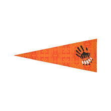 Load image into Gallery viewer, Chiefs Mountain Orange A feather for each Trigonal Garden Flag 30&quot;x12&quot; Trigonal Garden Flag 30&quot;x12&quot; e-joyer 
