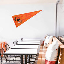 Load image into Gallery viewer, Chiefs Mountain Orange A feather for each Trigonal Garden Flag 30&quot;x12&quot; Trigonal Garden Flag 30&quot;x12&quot; e-joyer 
