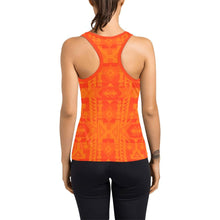 Load image into Gallery viewer, Chiefs Mountain Orange A feather for each Women&#39;s Racerback Tank Top (Model T60) Racerback Tank Top (T60) e-joyer 
