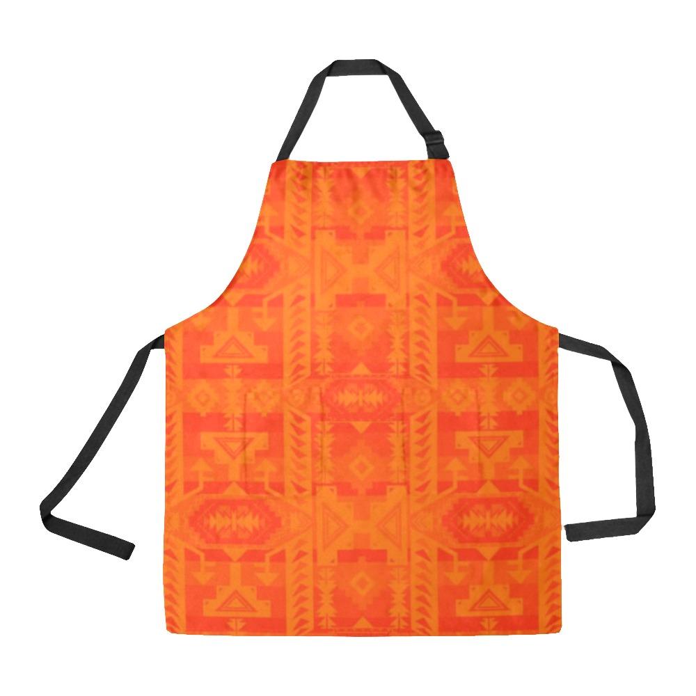 Chiefs Mountain Orange All Over Print Apron All Over Print Apron e-joyer 