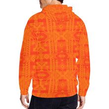 Load image into Gallery viewer, Chiefs Mountain Orange All Over Print Full Zip Hoodie for Men (Model H14) All Over Print Full Zip Hoodie for Men (H14) e-joyer 
