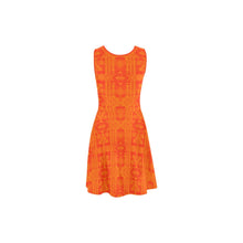 Load image into Gallery viewer, Chiefs Mountain Orange Atalanta Sundress (Model D04) Atalanta Sundress (D04) e-joyer 
