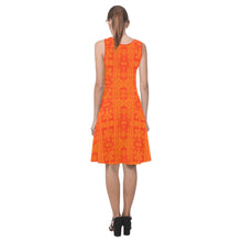 Load image into Gallery viewer, Chiefs Mountain Orange Atalanta Sundress (Model D04) Atalanta Sundress (D04) e-joyer 
