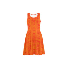 Load image into Gallery viewer, Chiefs Mountain Orange Atalanta Sundress (Model D04) Atalanta Sundress (D04) e-joyer 
