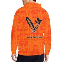 Load image into Gallery viewer, Chiefs Mountain Orange Bring Them Home All Over Print Full Zip Hoodie for Men (Model H14) All Over Print Full Zip Hoodie for Men (H14) e-joyer 
