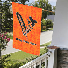 Load image into Gallery viewer, Chiefs Mountain Orange - Bring Them Home Feather with Doves Garden Flag 36&#39;&#39;x60&#39;&#39; (Two Sides Printing) Garden Flag 36‘’x60‘’ (Two Sides) e-joyer 
