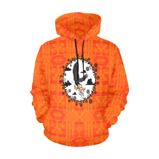 Chiefs Mountain Orange Carrying Their Prayers All Over Print Hoodie for Men (USA Size) (Model H13) All Over Print Hoodie for Men (H13) e-joyer 