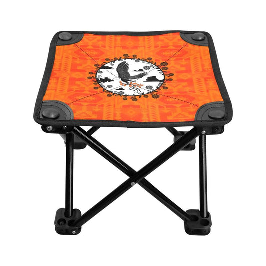 Chiefs Mountain Orange Carrying Their Prayers Folding Fishing Stool Folding Fishing Stool e-joyer 