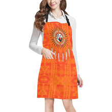 Load image into Gallery viewer, Chiefs Mountain Orange Feather Directions All Over Print Apron All Over Print Apron e-joyer 
