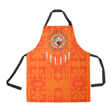 Load image into Gallery viewer, Chiefs Mountain Orange Feather Directions All Over Print Apron All Over Print Apron e-joyer 
