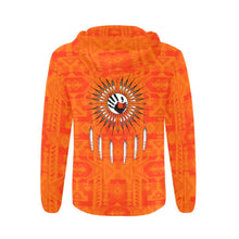 Load image into Gallery viewer, Chiefs Mountain Orange Feather Directions All Over Print Full Zip Hoodie for Men (Model H14) All Over Print Full Zip Hoodie for Men (H14) e-joyer 
