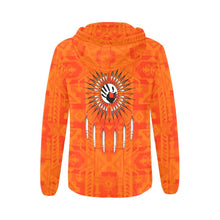 Load image into Gallery viewer, Chiefs Mountain Orange Feather Directions All Over Print Full Zip Hoodie for Women (Model H14) All Over Print Full Zip Hoodie for Women (H14) e-joyer 
