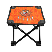 Load image into Gallery viewer, Chiefs Mountain Orange Feather Directions Folding Fishing Stool Folding Fishing Stool e-joyer 
