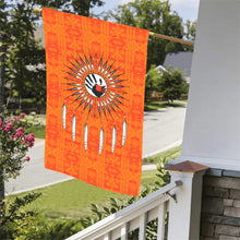 Load image into Gallery viewer, Chiefs Mountain Orange - Feather Directions Garden Flag 36&#39;&#39;x60&#39;&#39; (Two Sides Printing) Garden Flag 36‘’x60‘’ (Two Sides) e-joyer 
