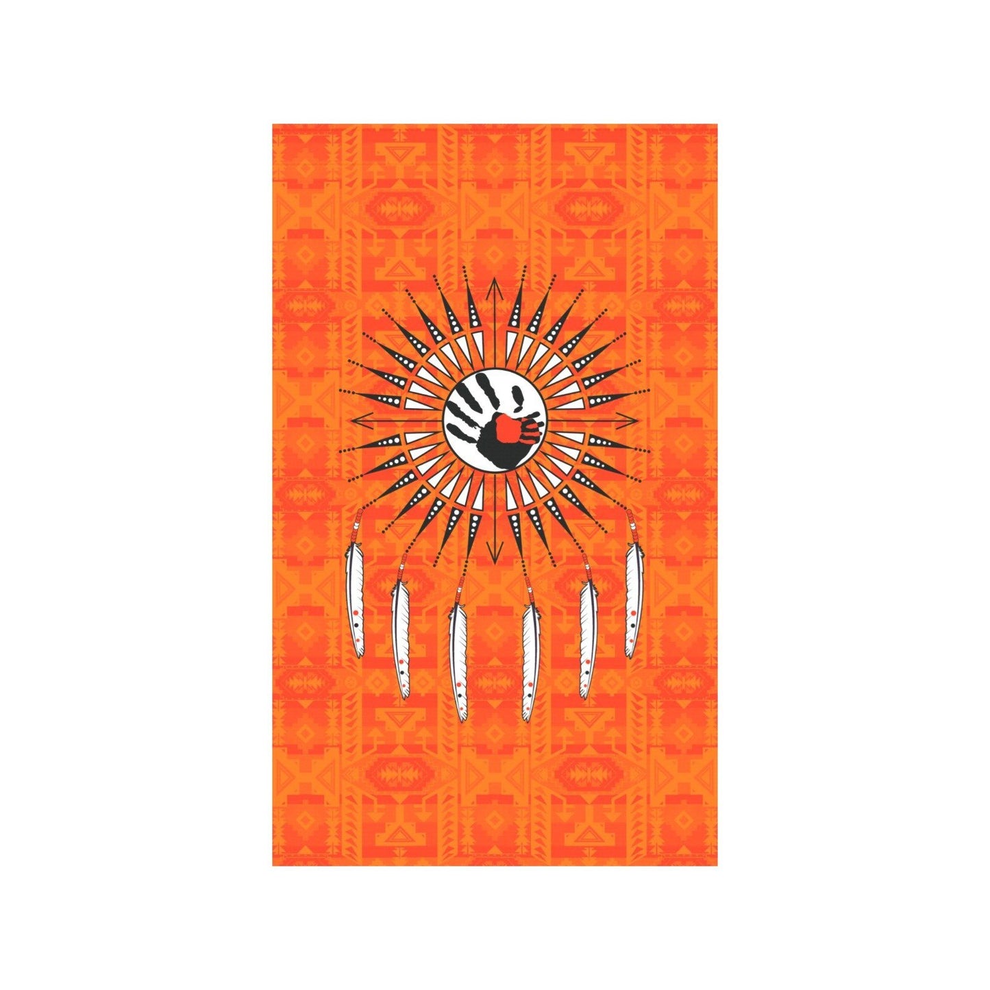 Chiefs Mountain Orange - Feather Directions Garden Flag 36''x60'' (Two Sides Printing) Garden Flag 36‘’x60‘’ (Two Sides) e-joyer 