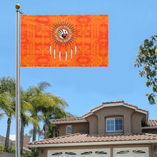 Load image into Gallery viewer, Chiefs Mountain Orange Feather Directions Garden Flag 59&quot;x35&quot; Garden Flag 59&quot;x35&quot; e-joyer 
