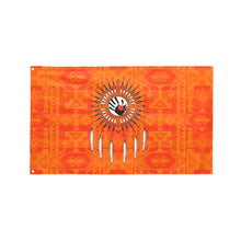 Load image into Gallery viewer, Chiefs Mountain Orange Feather Directions Garden Flag 59&quot;x35&quot; Garden Flag 59&quot;x35&quot; e-joyer 
